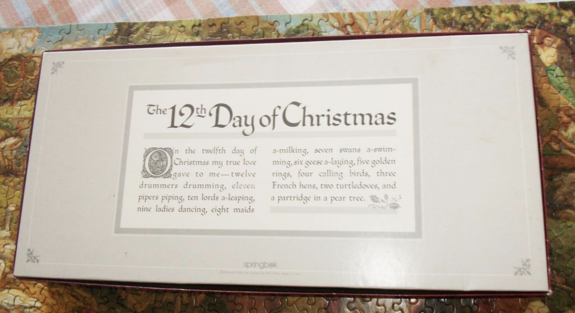 The 12th Day Of Christmas - Springbok puzzle collectible - Main Image 4
