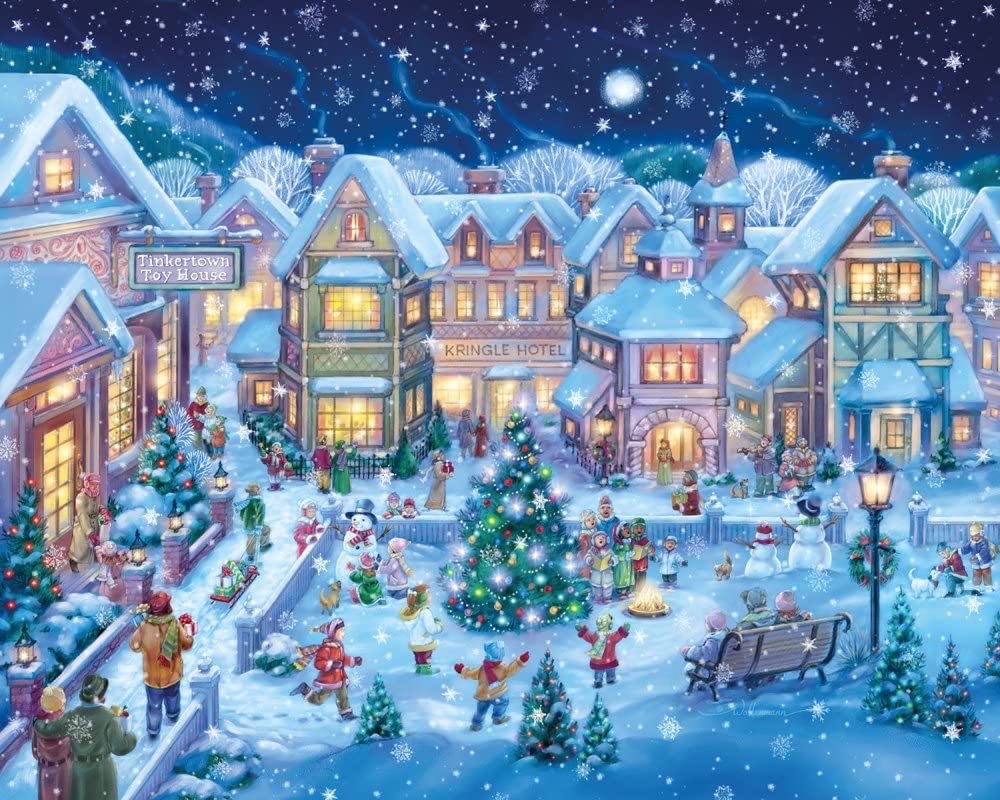 Holiday Village Square - Vermont Christmas  Company puzzle collectible [Barcode 871241009745] - Main Image 2
