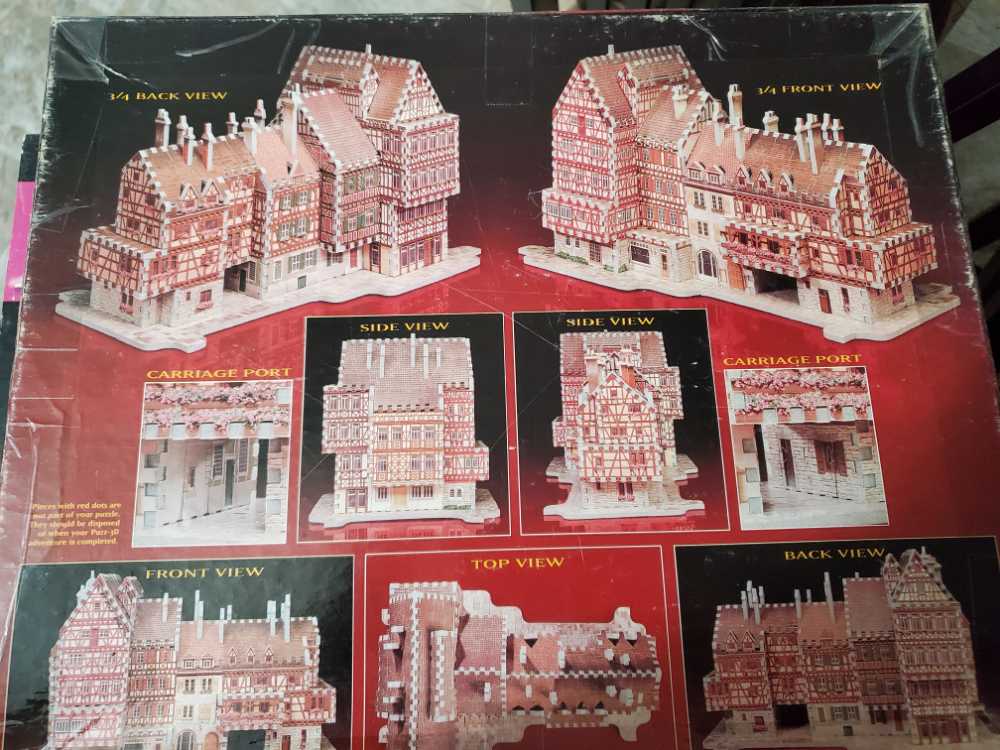 Bavarian Mansion - Milton Bradley puzzle collectible [Barcode 032244044649] - Main Image 2