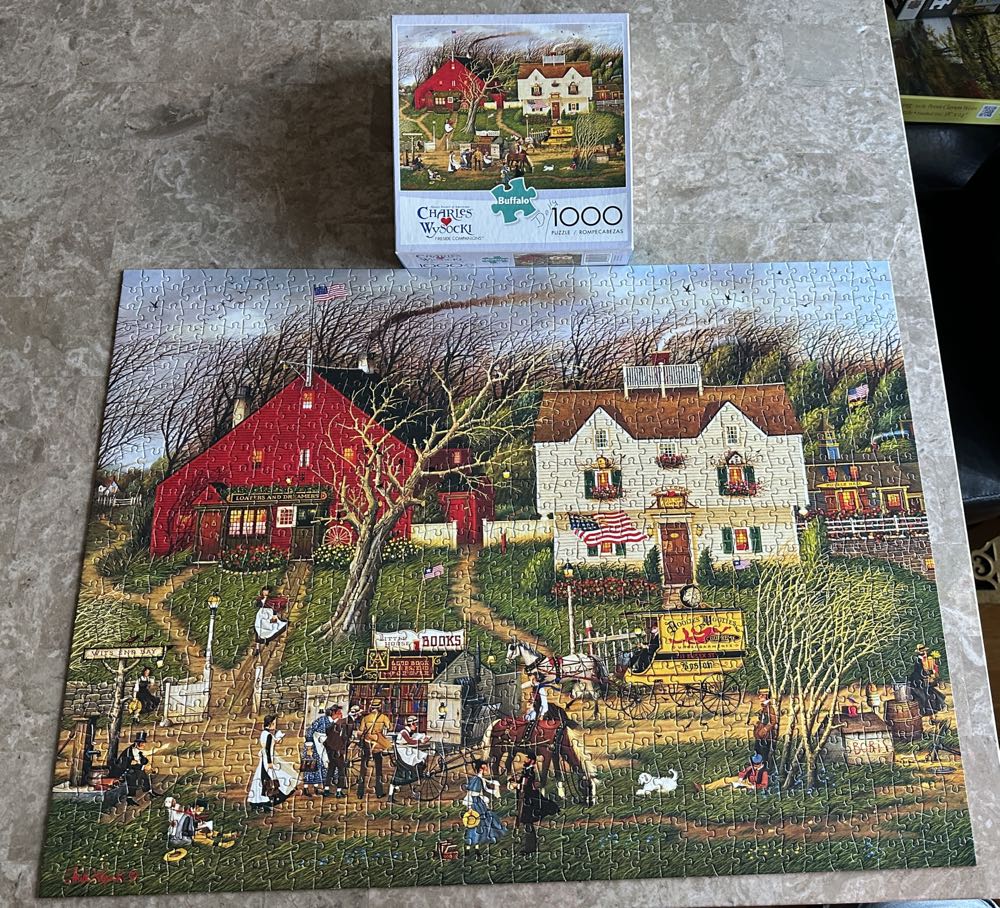 Fireside Companions - MB Puzzle puzzle collectible [Barcode 079346114344] - Main Image 2