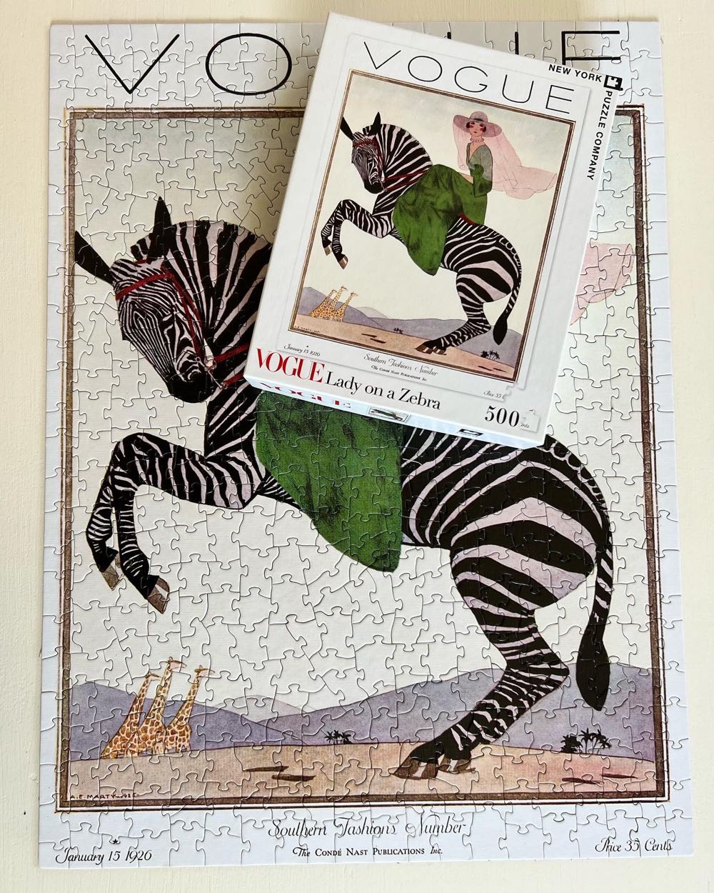 Lady On A Zebra - New York Puzzle Company 🇺🇸 puzzle collectible [Barcode 819844015756] - Main Image 3