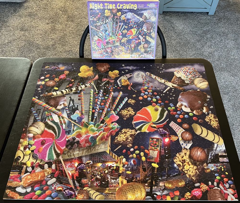  Night Time Craving - White Mountain Puzzles puzzle collectible [Barcode 724819254255] - Main Image 3