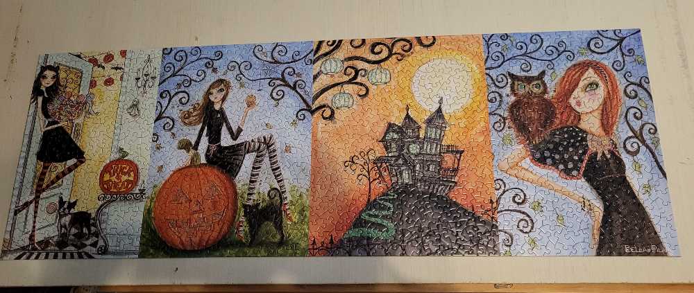 Halloween Chic - Andrews & Blaine Ltd. puzzle collectible [Barcode 811770029784] - Main Image 2