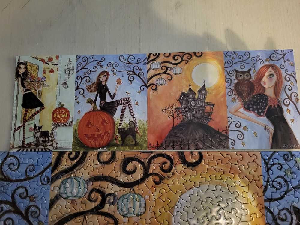 Halloween Chic - Andrews & Blaine Ltd. puzzle collectible [Barcode 811770029784] - Main Image 3