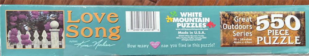 Love Song-BCS - White Mountain puzzle collectible [Barcode 724819249169] - Main Image 4