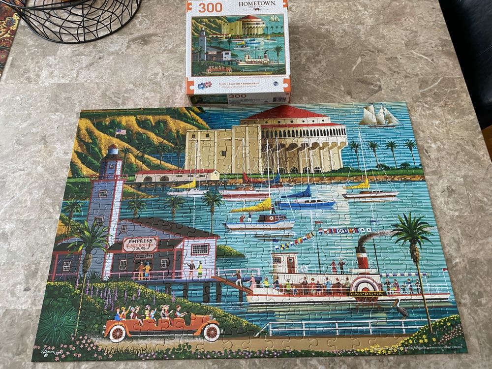 V78 Avalon Harbor Catalina Island DL - Sur-Lox puzzle collectible [Barcode 686141026064] - Main Image 2