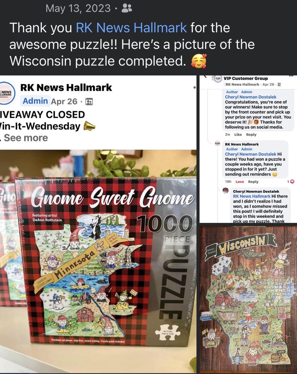 Gnome Sweet Gnome - DeAnn’s Country Village Shoppe puzzle collectible [Barcode 841622149292] - Main Image 4