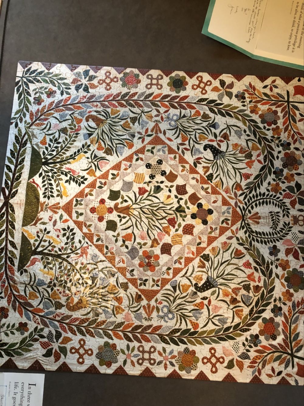 A Stitch In Time Floral Medallion Pattern -  Ceaco puzzle collectible [Barcode 021081029377] - Main Image 2