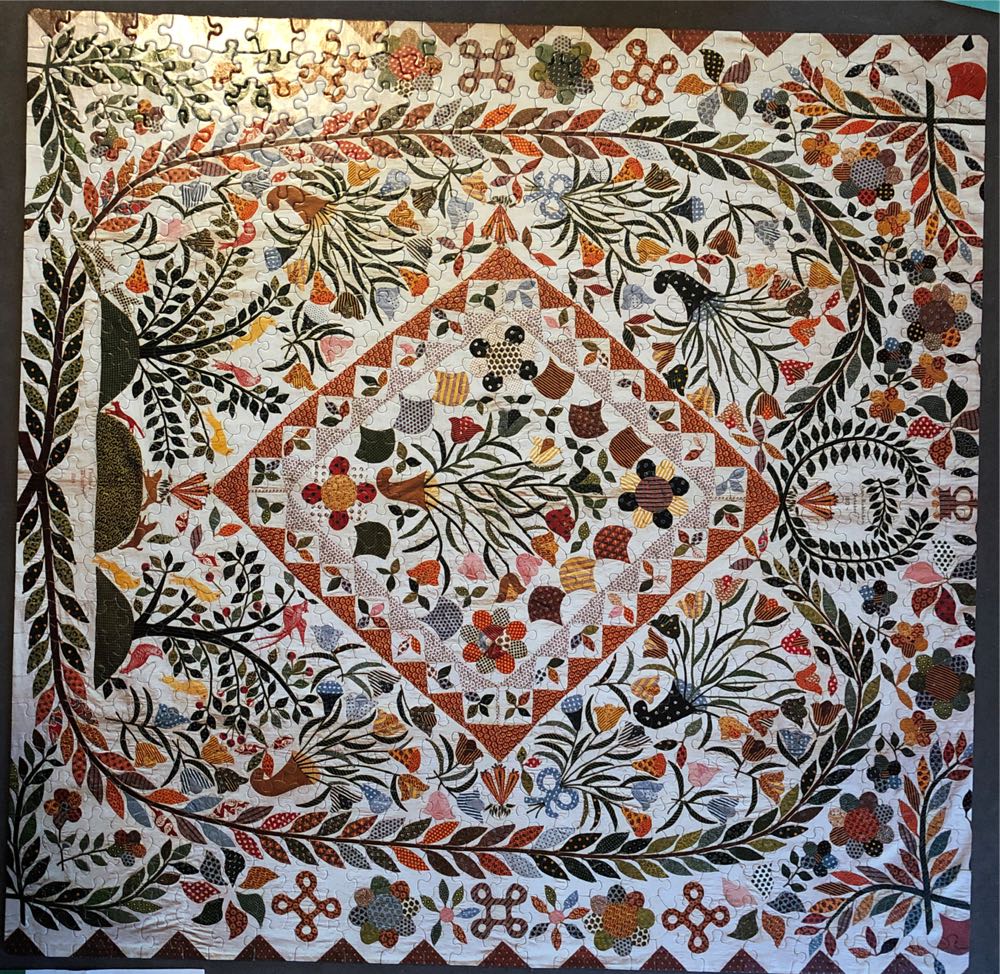 A Stitch In Time Floral Medallion Pattern -  Ceaco puzzle collectible [Barcode 021081029377] - Main Image 3