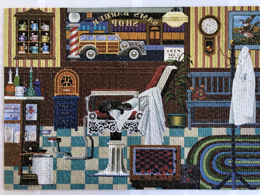 Sam’s Barber Shop - RoseArt puzzle collectible [Barcode 072348092009] - Main Image 2