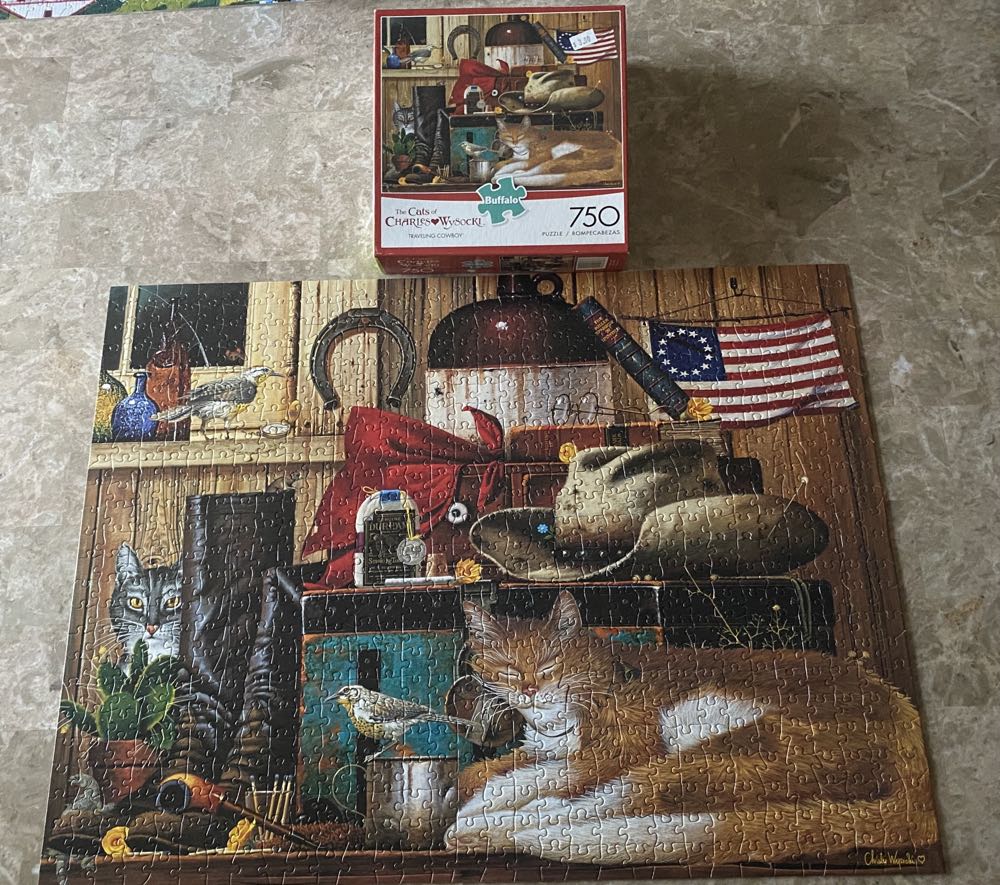 Traveling Cowboy - Buffalo puzzle collectible [Barcode 079346170876] - Main Image 2