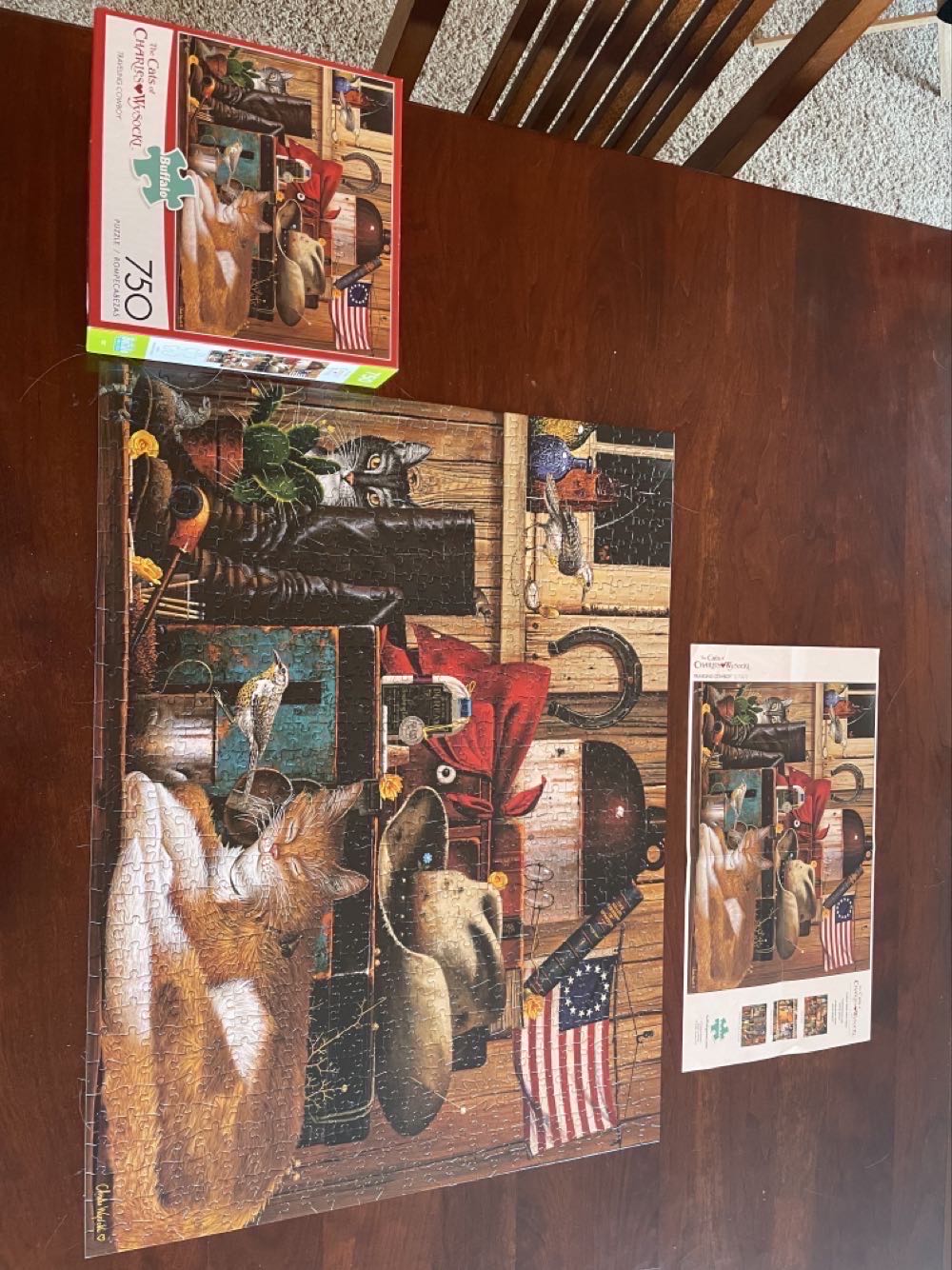 Traveling Cowboy - Buffalo puzzle collectible [Barcode 079346170876] - Main Image 3