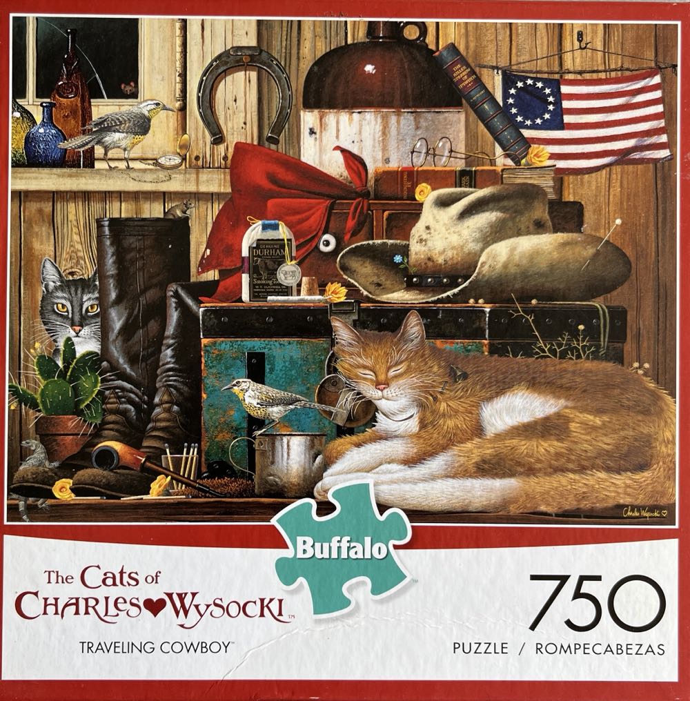 Traveling Cowboy - Buffalo puzzle collectible [Barcode 079346170876] - Main Image 4