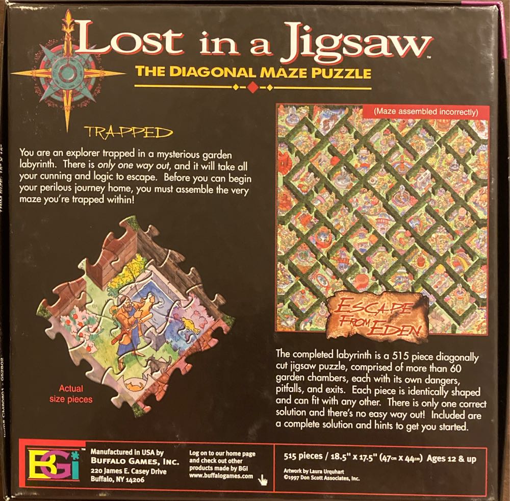 Escape From Eden - Buffalo 🦬 🇺🇸 puzzle collectible [Barcode 079346808014] - Main Image 2