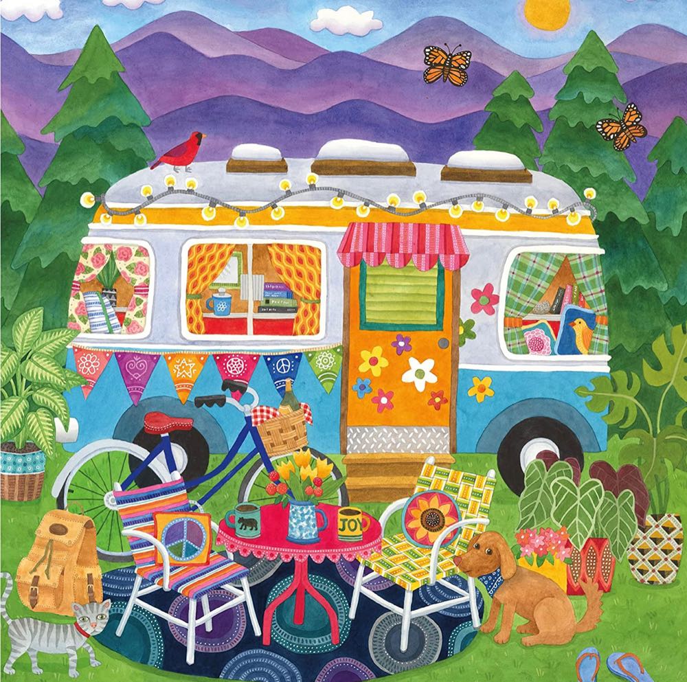Happy Camper - Mountain Camper - Ceaco puzzle collectible - Main Image 2