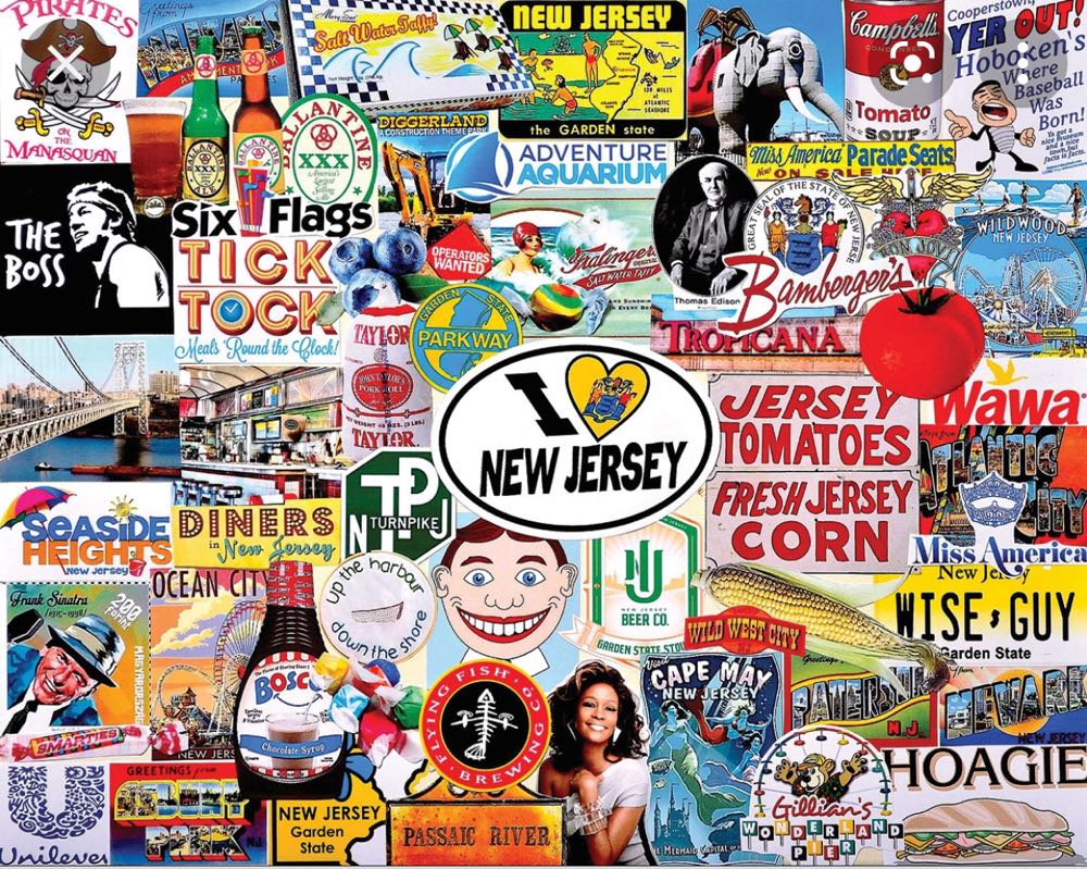 I Love New Jersey - White Mountain puzzle collectible [Barcode 724819263523] - Main Image 2