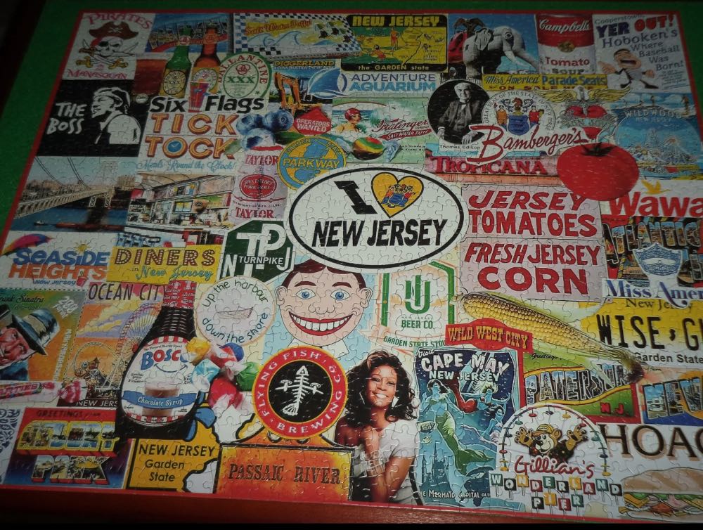 I Love New Jersey - White Mountain puzzle collectible [Barcode 724819263523] - Main Image 4