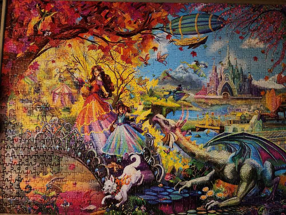 Autumn Castle Festival - SOLD DID NOT DO - Buffalo Games puzzle collectible [Barcode 079346121113] - Main Image 3