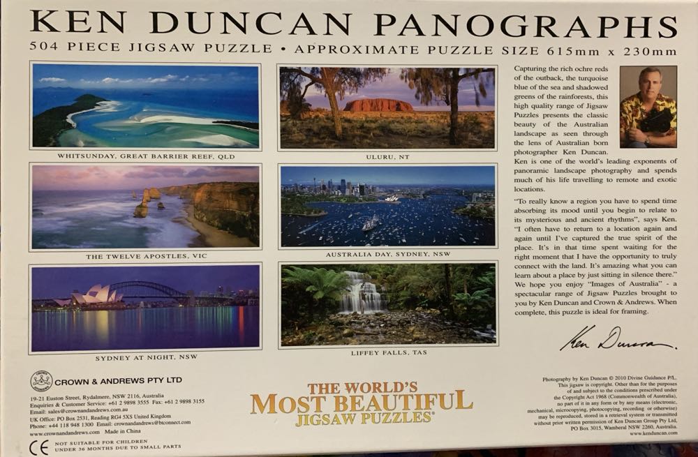 Laffey Falls - Ken Duncan Photographs puzzle collectible [Barcode 9310281018795] - Main Image 2