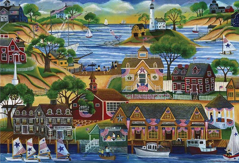 July 4th Seaside Celebration - Crown point graphics puzzle collectible [Barcode 713755918437] - Main Image 2