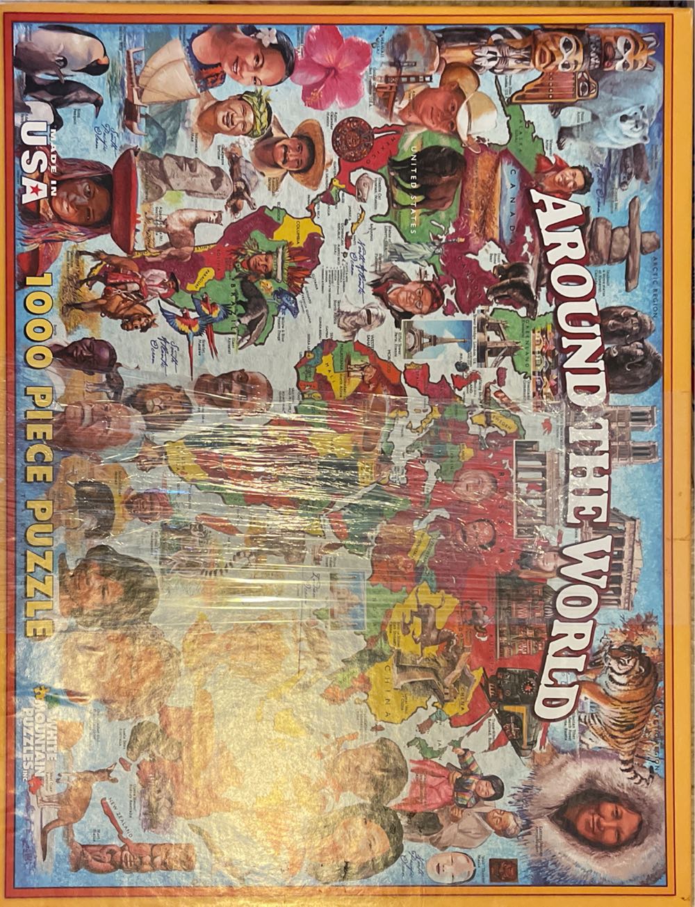 Around The World - White Mountain puzzle collectible [Barcode 724819251629] - Main Image 3
