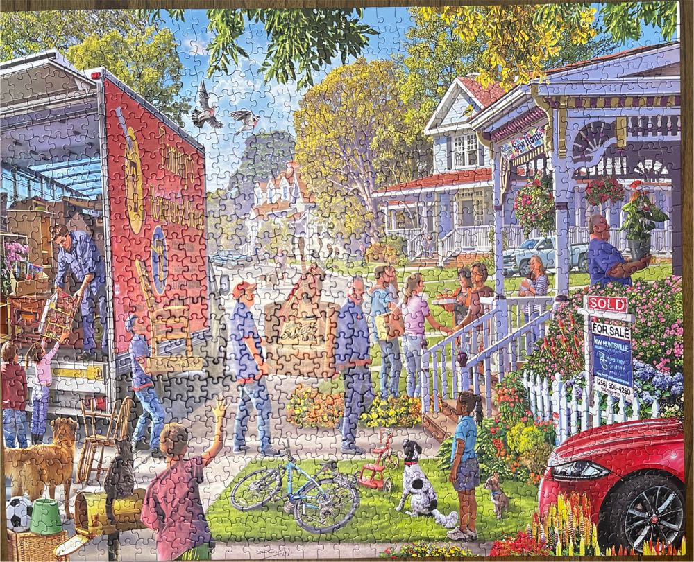 Moving In - White Mountain puzzle collectible [Barcode 724819264643] - Main Image 3