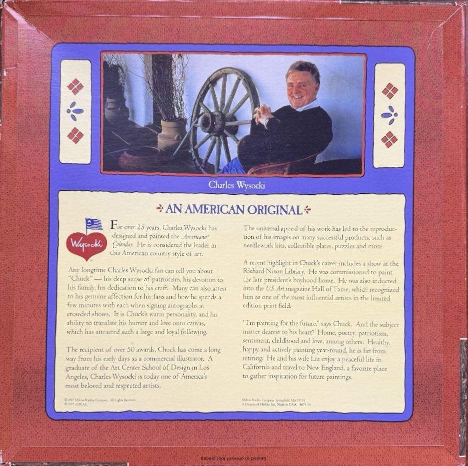 Sold - Autumn at Stony Creek - Milton Bradley puzzle collectible - Main Image 3