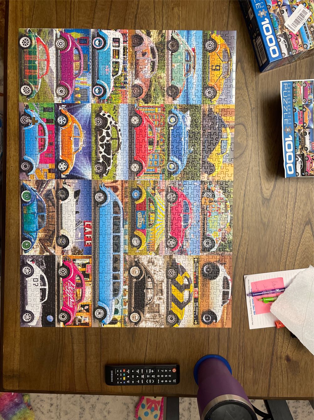 VW Gone Places (Worked) - EuroGraphics puzzle collectible [Barcode 628136554220] - Main Image 2