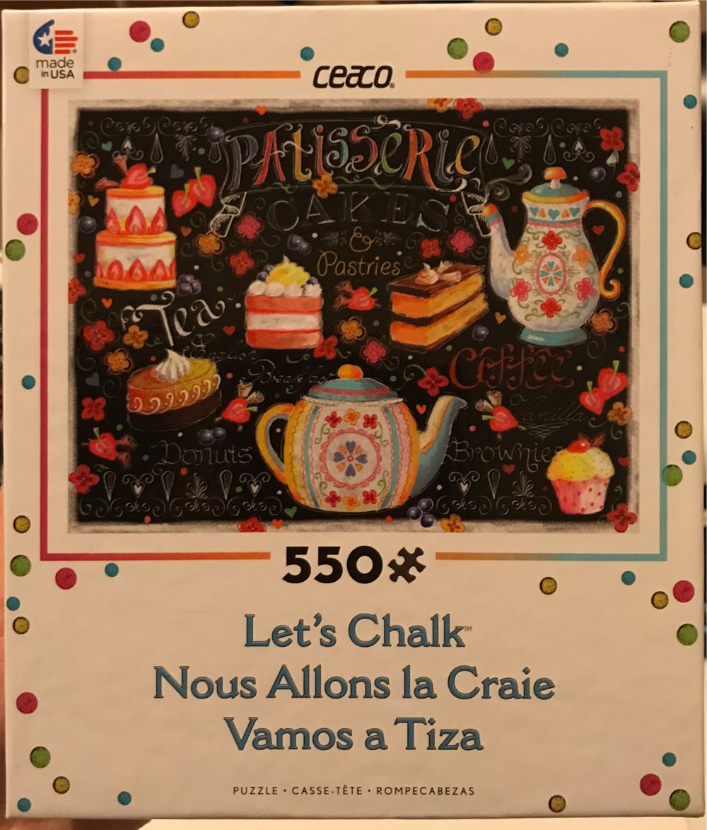 Let’s Chalk : Tea & Cake - Ceaco puzzle collectible [Barcode 021081230025] - Main Image 2