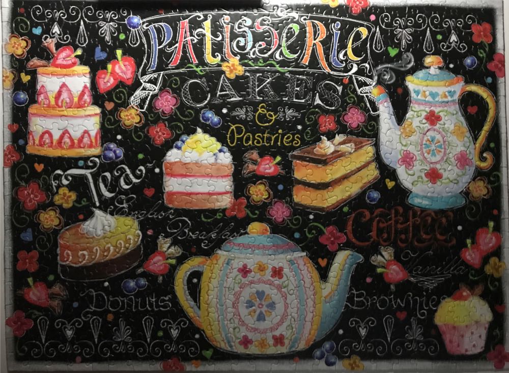 Let’s Chalk : Tea & Cake - Ceaco puzzle collectible [Barcode 021081230025] - Main Image 3