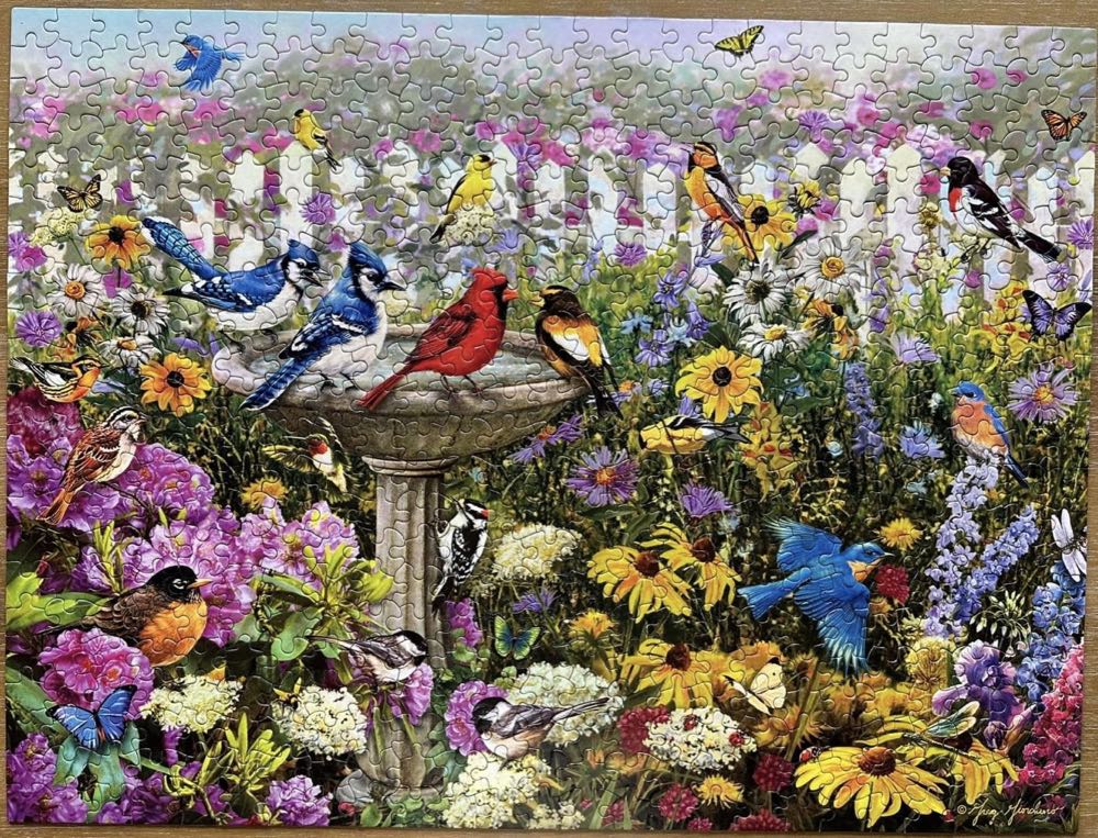 Birds Of Summer - White Mountain 🇺🇸 puzzle collectible [Barcode 724819256099] - Main Image 2