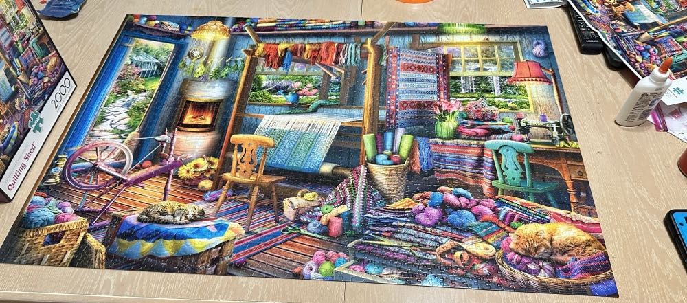 Quilting Shed - Buffalo puzzle collectible [Barcode 079346020829] - Main Image 2