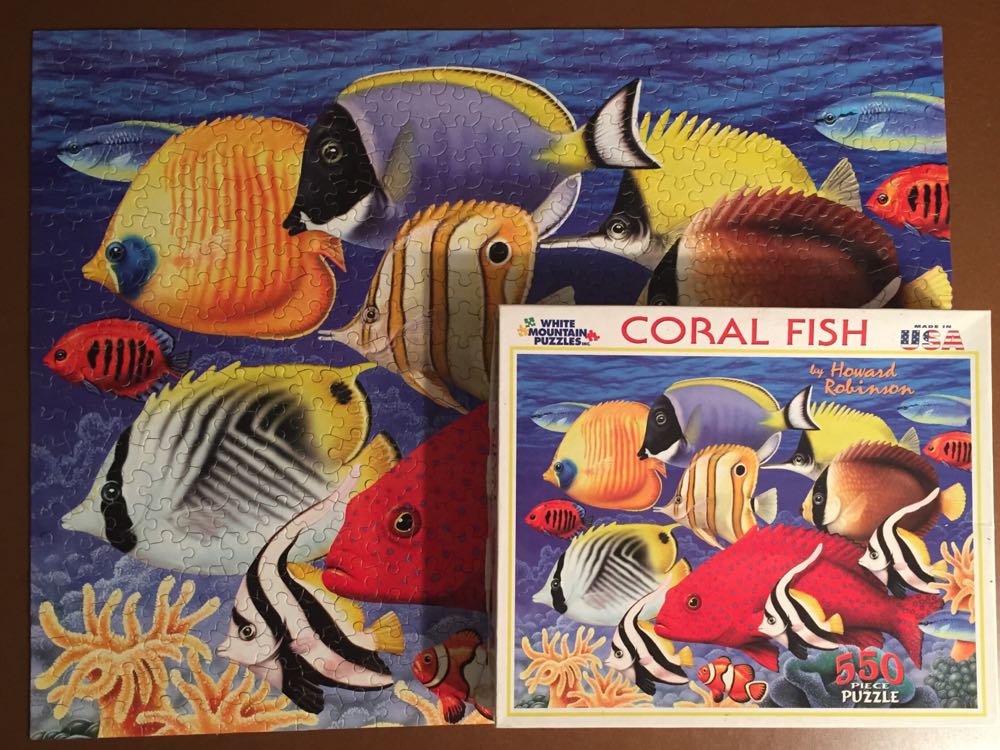 Coral Fish - White Mountain puzzle collectible [Barcode 724819248827] - Main Image 3