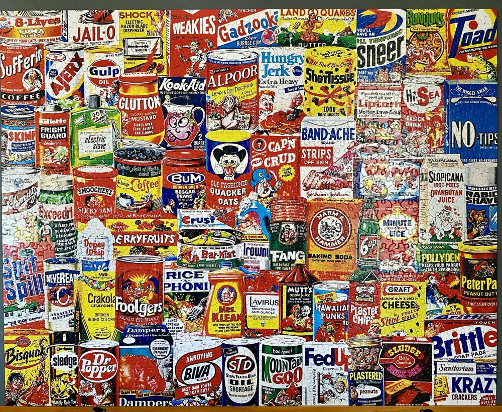 Wacky Packages - White Mountain Puzzles puzzle collectible [Barcode 724819256709] - Main Image 2