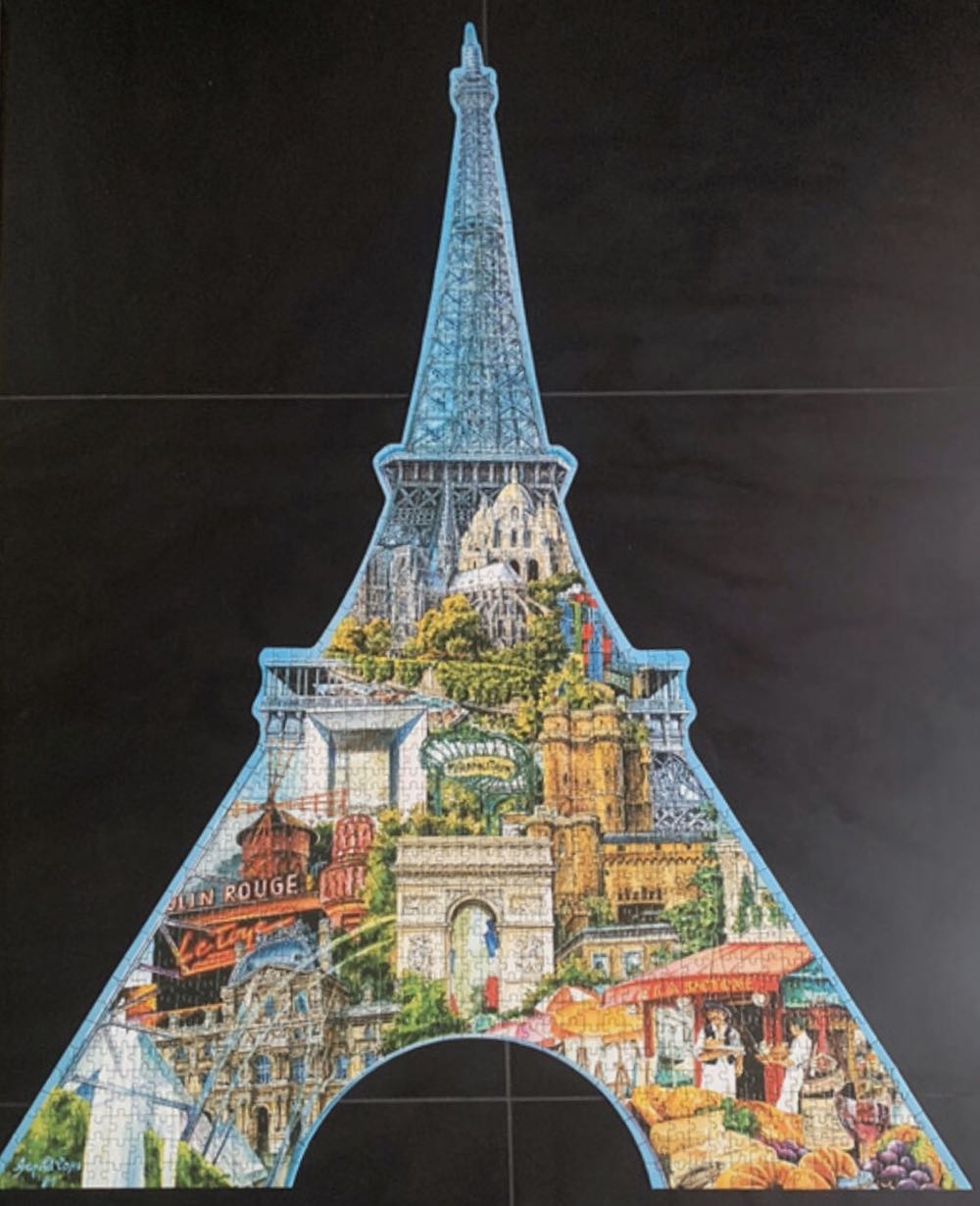 Eiffel Tower Silhouette - FX Schmid puzzle collectible [Barcode 099252780129] - Main Image 3