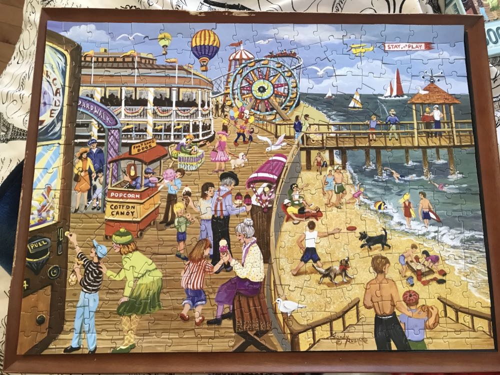 Ice Cream On The Boardwalk Annie H  - Bits & Pieces puzzle collectible [Barcode 192949008091] - Main Image 3
