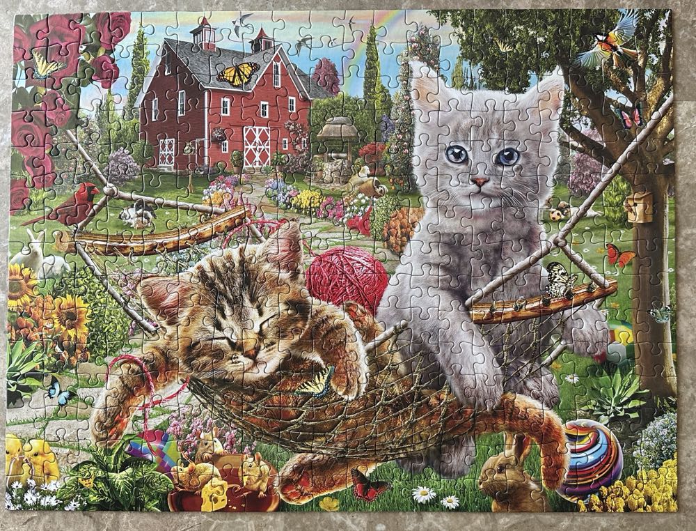 Cats On The Farm - SunsOut puzzle collectible [Barcode 796780518209] - Main Image 3