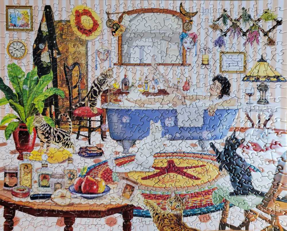 Cats Love Bubbles - Bits And Pieces puzzle collectible [Barcode 704812406127] - Main Image 2