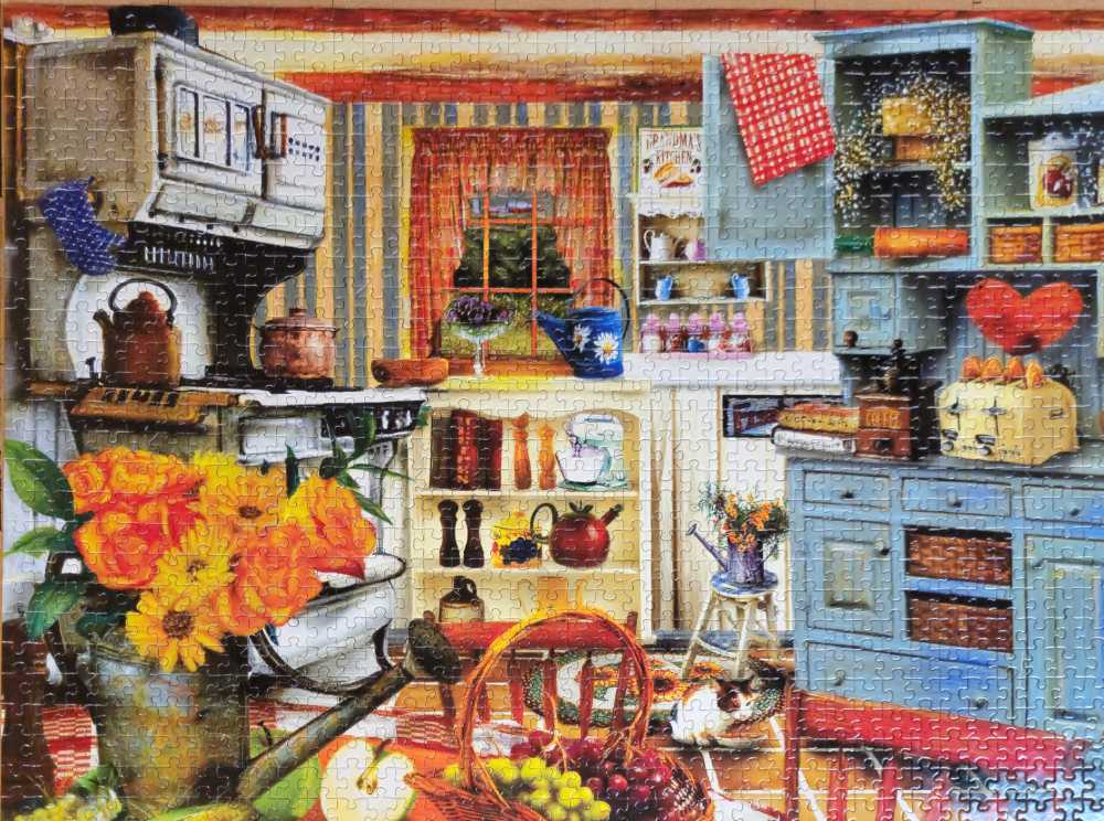 Grandma’s Country Kitchen - SunsOut puzzle collectible [Barcode 796780288515] - Main Image 2
