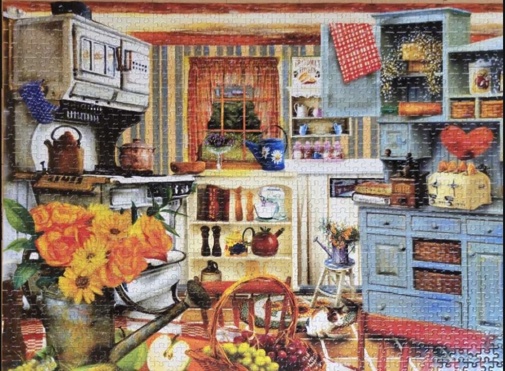 Grandma’s Country Kitchen - SunsOut puzzle collectible [Barcode 796780288515] - Main Image 3