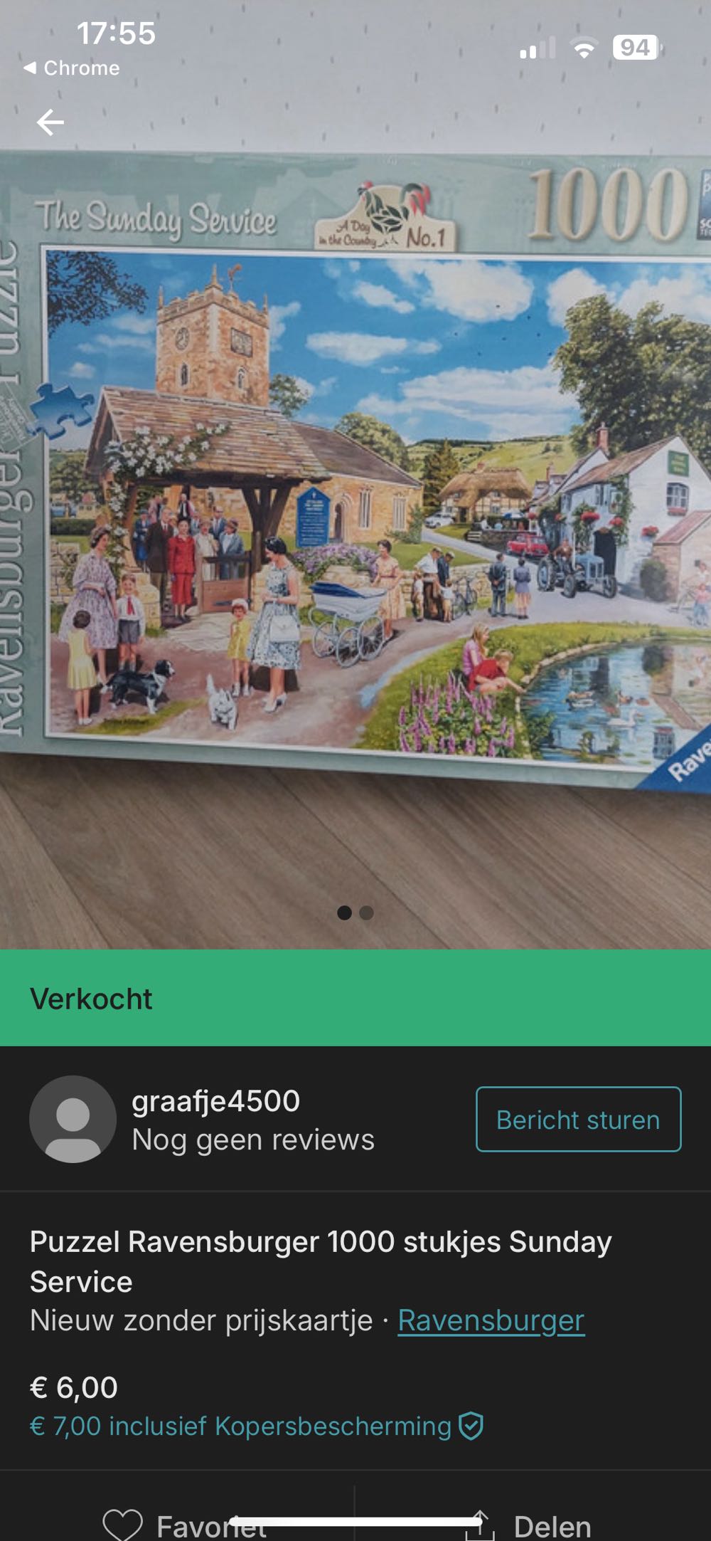 The Sunday Service (1) Keep - Ravensburger 🇬🇧 puzzle collectible [Barcode 4005556190768] - Main Image 4