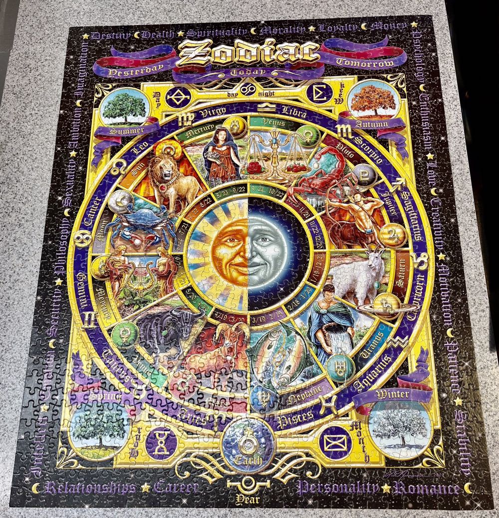Zodiac - White Mountain puzzle collectible [Barcode 724819248193] - Main Image 2