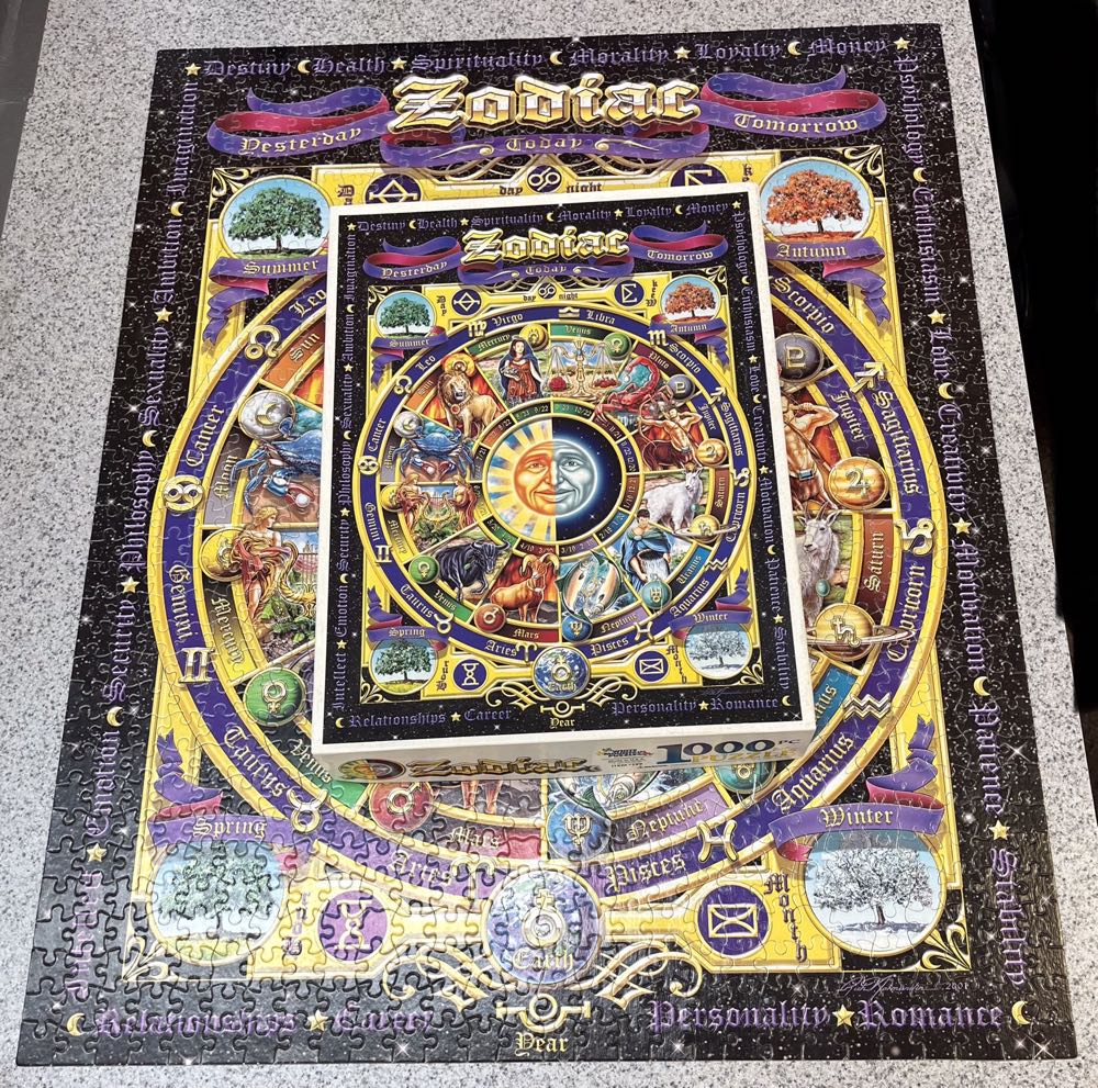 Zodiac - White Mountain puzzle collectible [Barcode 724819248193] - Main Image 3