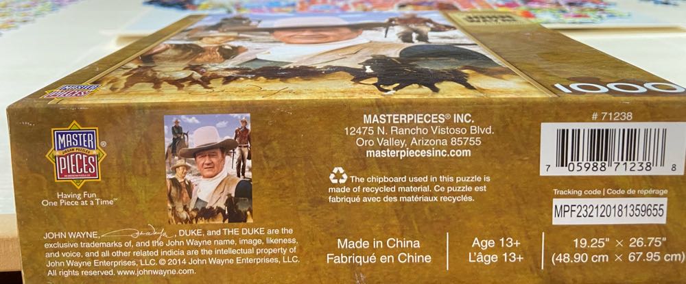America’s Cowboy - Master Pieces puzzle collectible [Barcode 705988712388] - Main Image 3