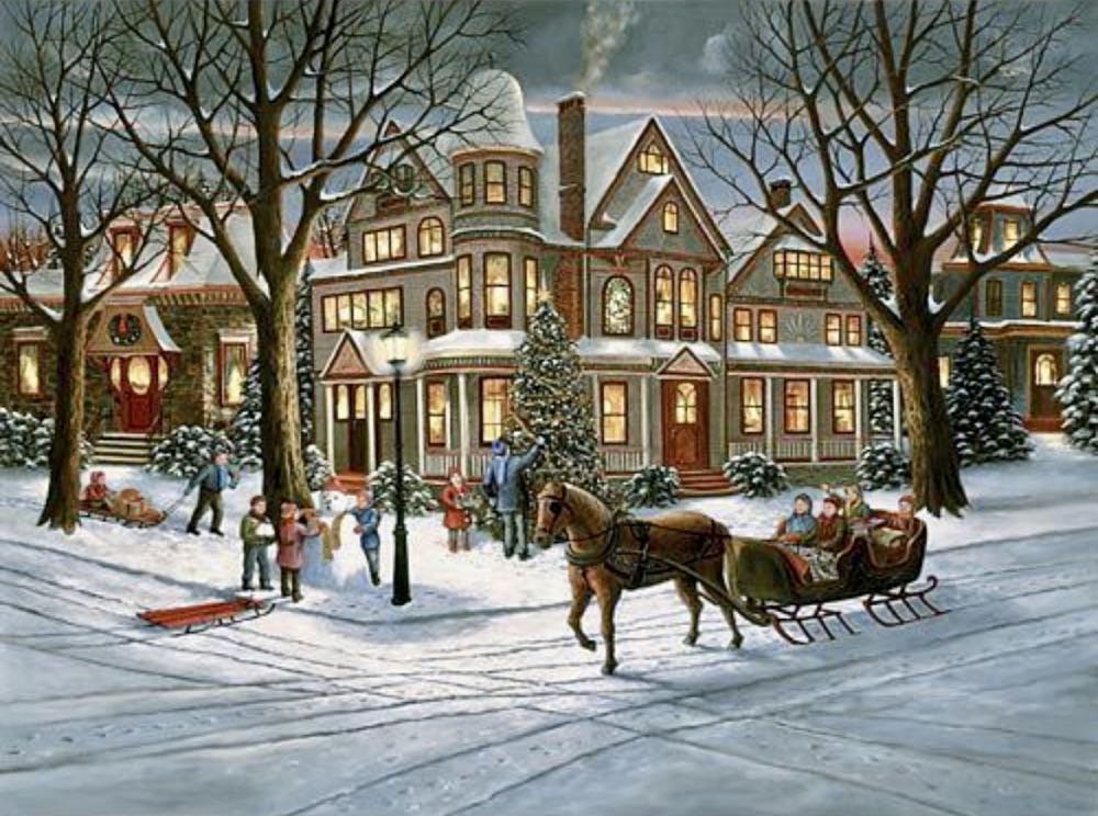 Victorian Christmas - Puzzle makers international puzzle collectible [Barcode 704812620707] - Main Image 2