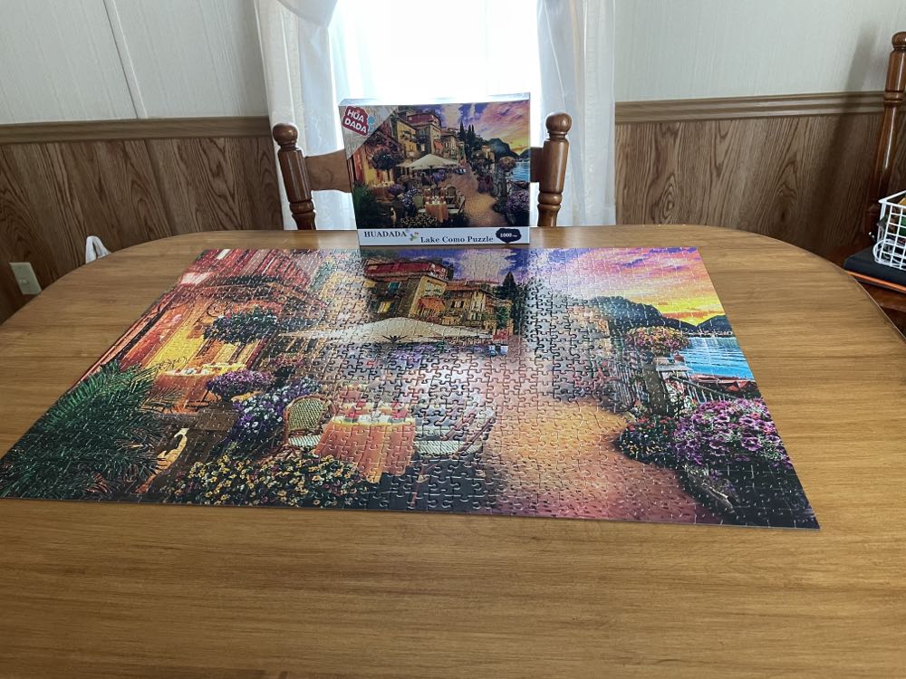 Lake Como Landscape 🇮🇹 - Huadada 🇨🇳 puzzle collectible [Barcode 6971131493985] - Main Image 3