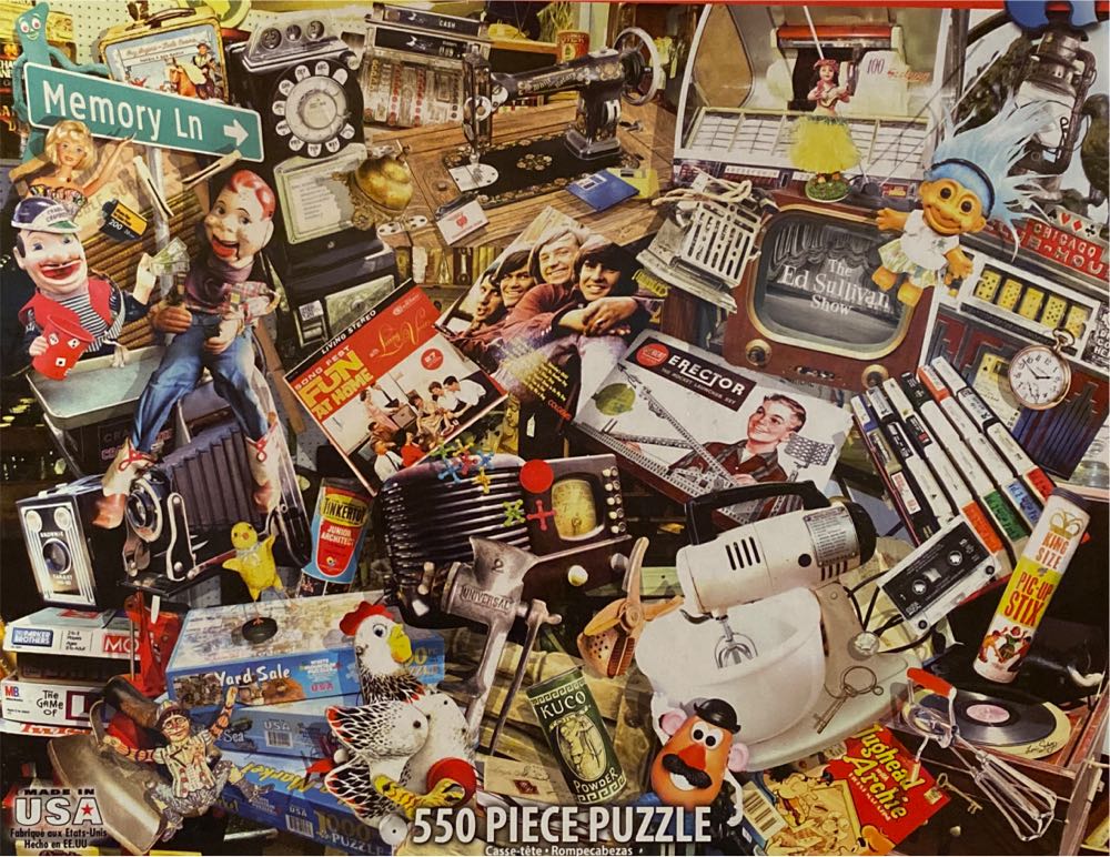 Memory Lane - White Mountain puzzle collectible [Barcode 724819257102] - Main Image 2