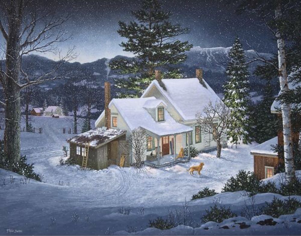Winter Gold - White Mountain puzzle collectible [Barcode 724819254859] - Main Image 2