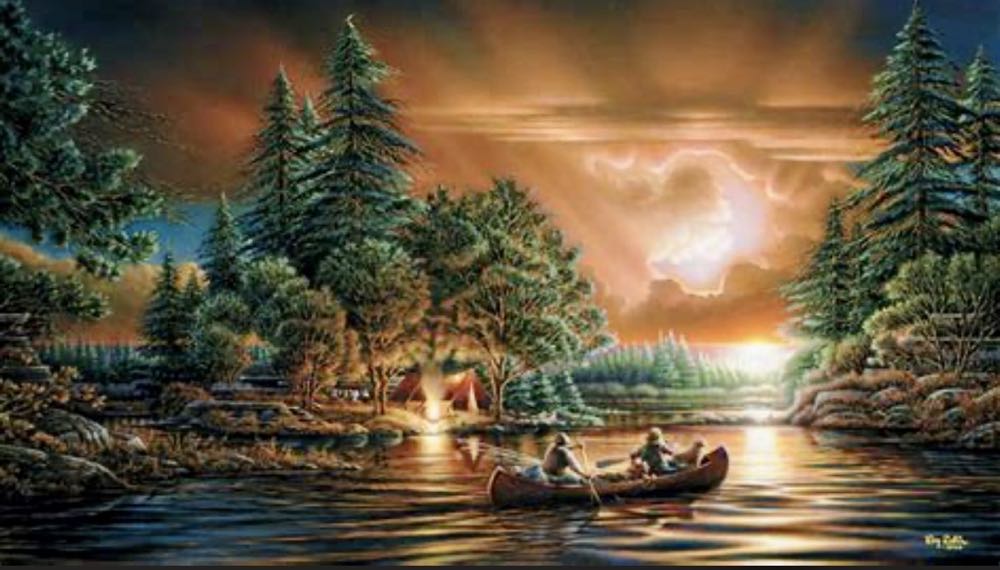 Evening Rendezvous - White Mountain 🏔🇺🇸 puzzle collectible [Barcode 724819252312] - Main Image 2