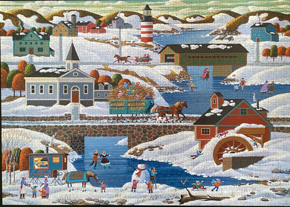 Winter in New England - Mega Puzzles puzzle collectible [Barcode 072348092009] - Main Image 2